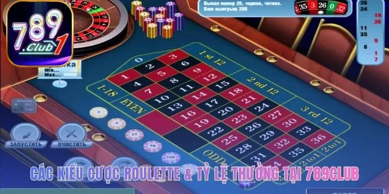 Các kiểu cược Roulette phân chia lựa chọn an toàn và mạo hiểm